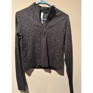 Lululemon Swiftly Tech Long Sleeve 2.0 Women's Size 8 Black Herringbone